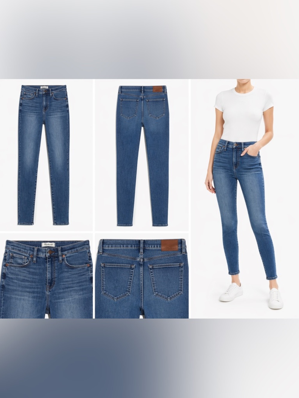 Madewell 10” High-Rise Skinny Jeans Size 28 | Classic Blue Wash